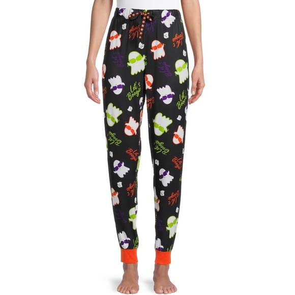 ✨NWOT Halloween Jogger “Let’s boogie” Pajama PJ Pants - Picture 2 of 5